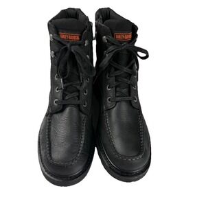 Harley Davidson Black Leather Boots D93529 Men's Size‎ 11.5M